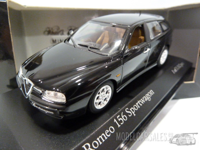 Alfa Romeo 156 Sportwagon Black 1:43 430120710 MINICHAMPS diecast model car  / modelli in scala In vendita