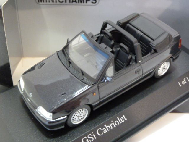 Opel Kadett GSi Cabriolet Black Metallic 1:43 400045931 MINICHAMPS