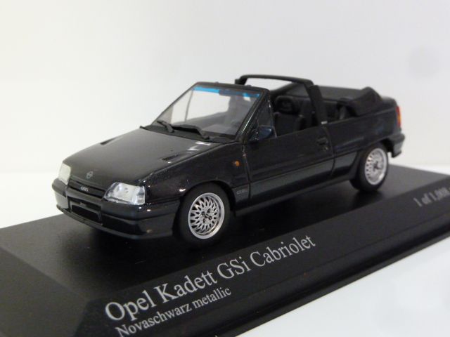 Opel Kadett GSi Cabriolet Black Metallic 1:43 400045931 MINICHAMPS