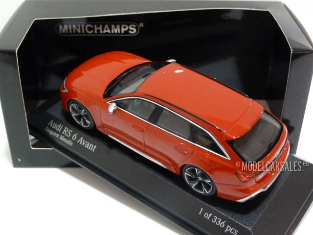 Audi RS6 Avant (c8) Tango Red Metallic 1:43 410018010 MINICHAMPS diecast  model car / modelli in scala In vendita