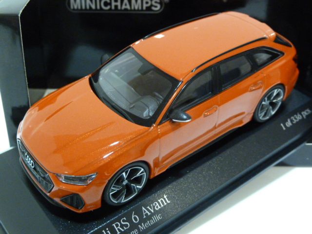 Audi RS6 Avant Coral Orange Metallic 1:43 410018014 MINICHAMPS diecast  model car / modelli in scala In vendita